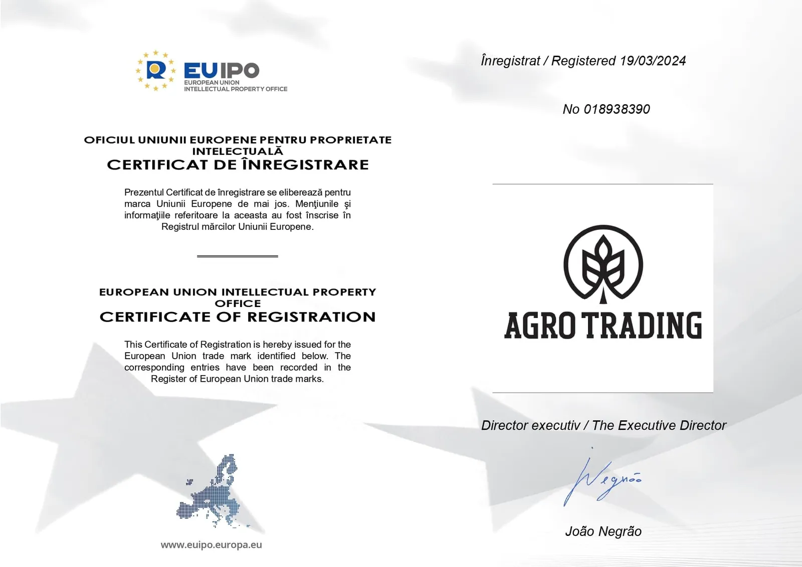 EUIPO Certificate